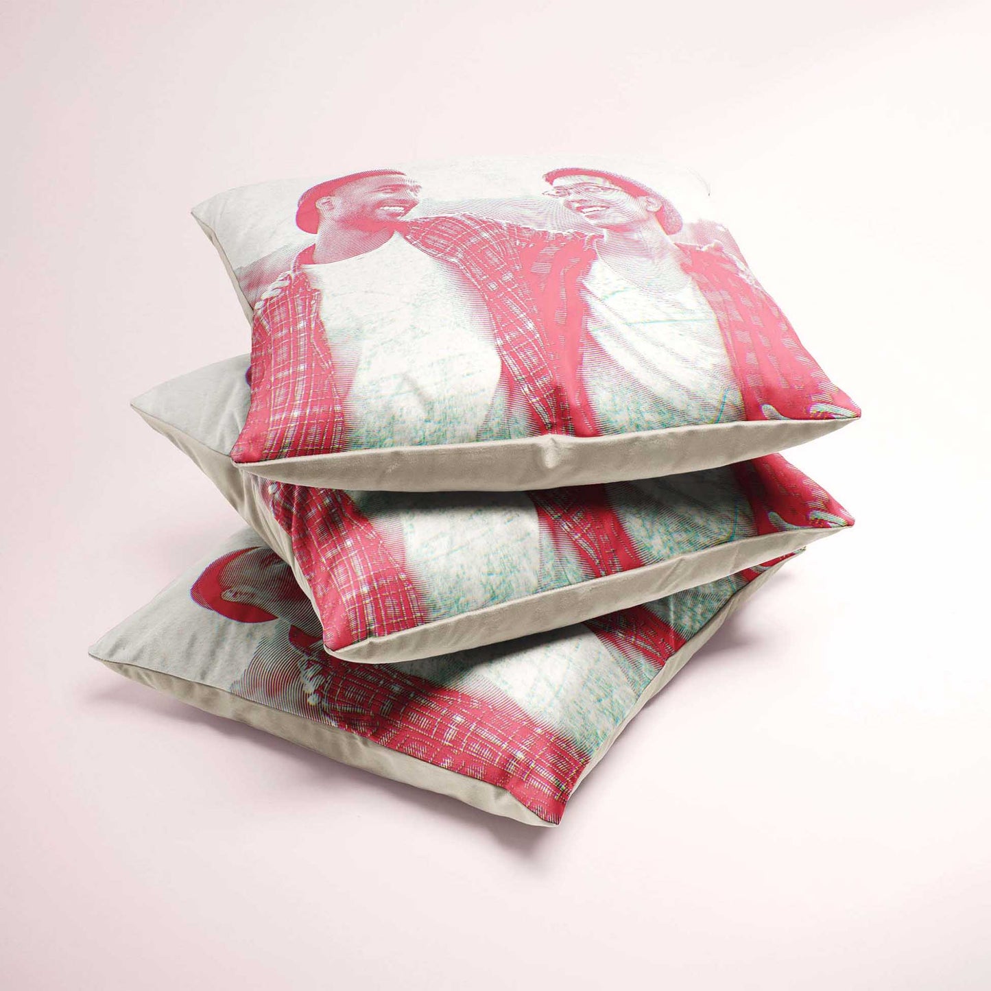 Elevate your home decor with the Personalised Pink Engraving Cushion. Its unique ability to print from a photo allows you to showcase your favorite memories in a cool and creative way. Made from soft velvet, luxury cushion