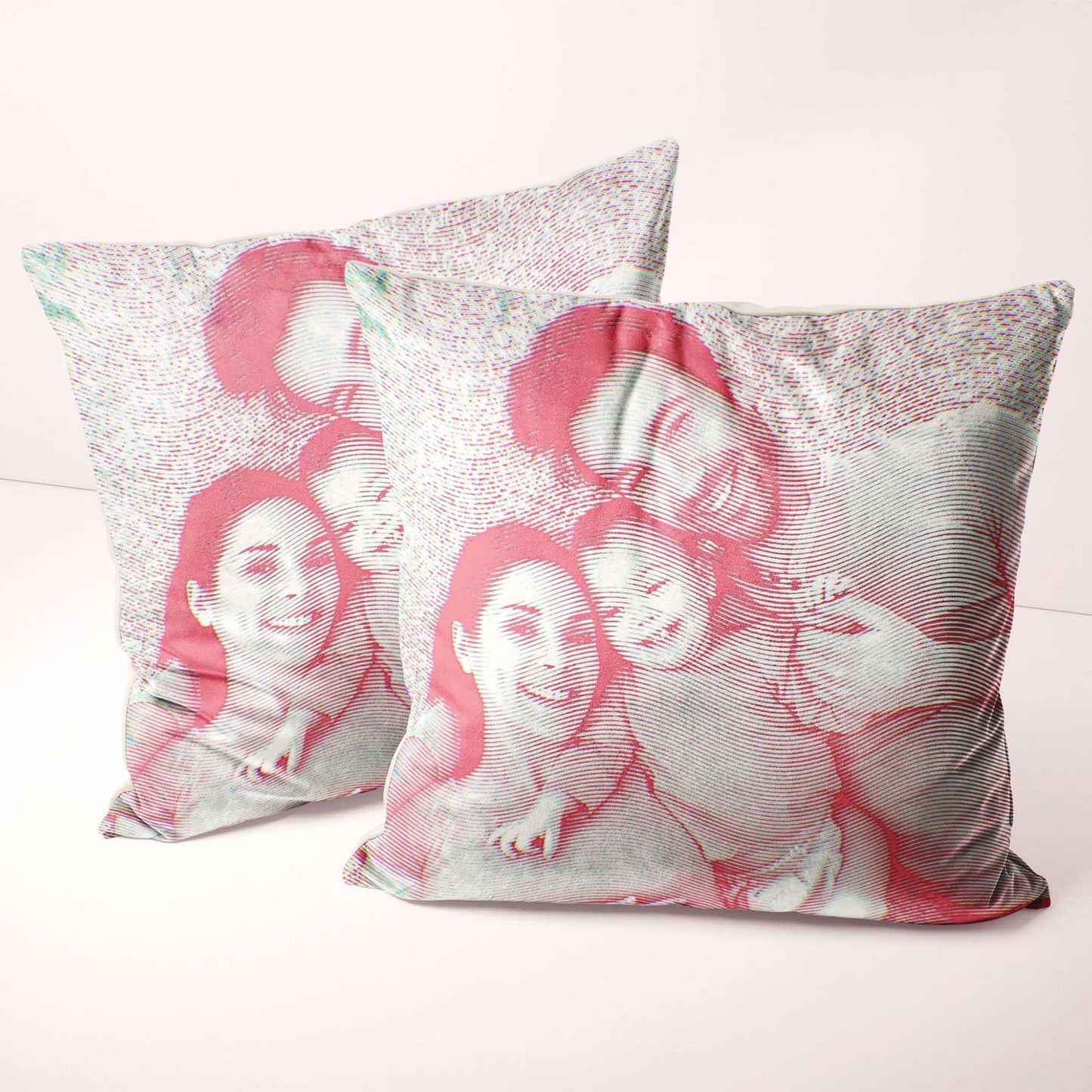 Add a luxurious and bespoke touch to your home with the Personalised Pink Engraving Cushion. Its ability to print from a photo brings a unique and custom design to life. Made from soft velvet, luxury cushion 