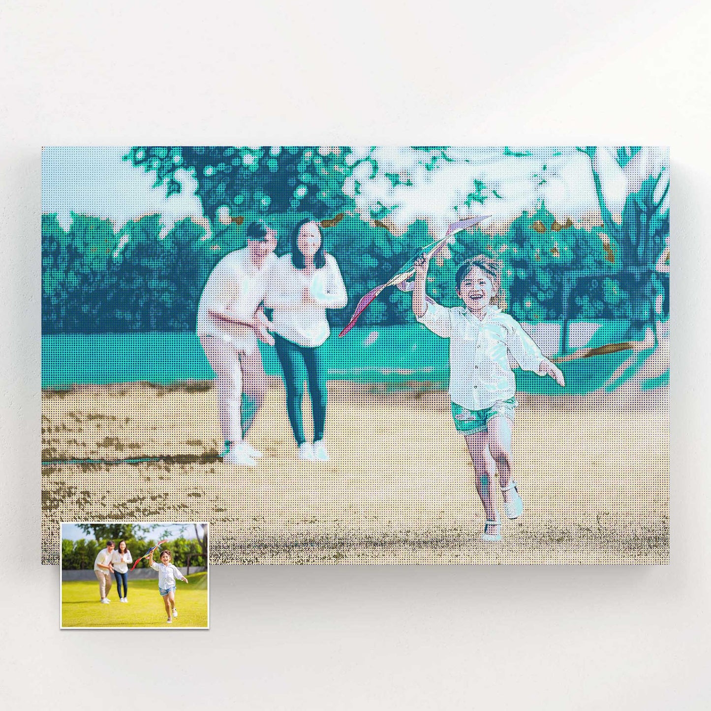 Elevate your space with the trendy and vibrant allure of our Personalised Green Grunge Canvas. Each print is carefully crafted by hand, infusing your favorite photo with a cool and nostalgic charm