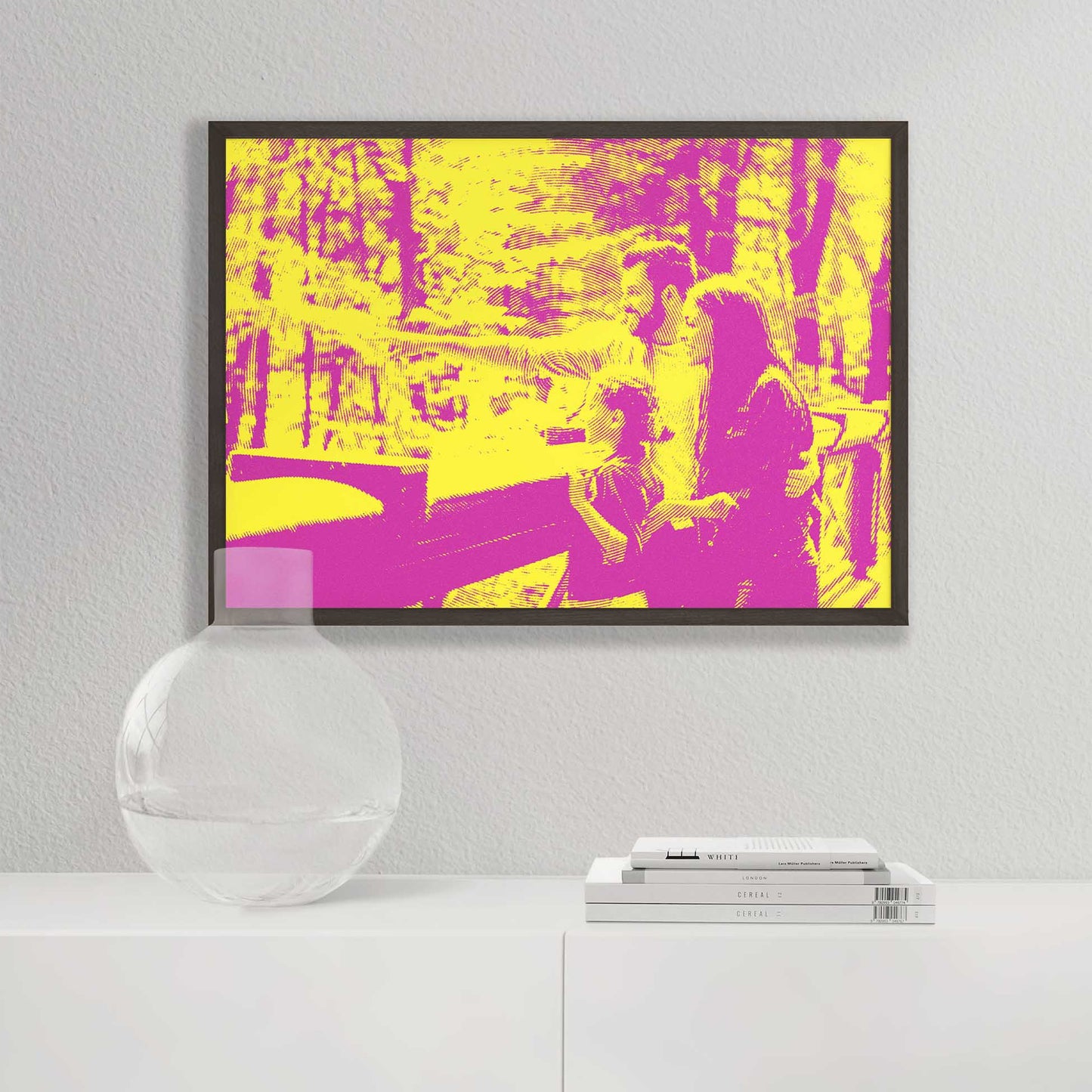 Immerse yourself in the captivating beauty of Personalised Yellow & Pink Texture Framed Print. Its fun and vibrant colors bring a burst of energy and joy, evoking laughter and smiles. Crafted from your photo, chic and cool artwork 