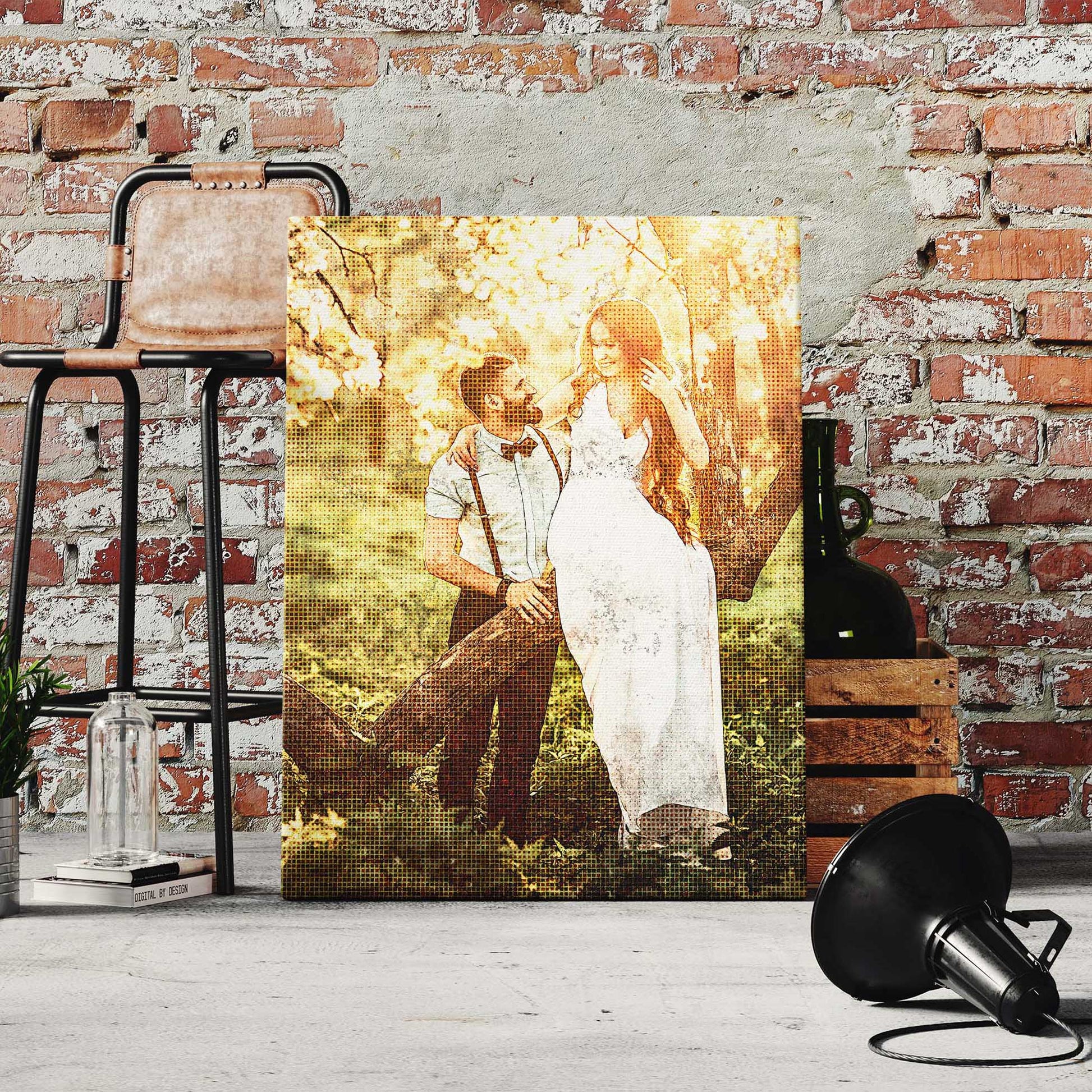Add a touch of retro coolness to your space with our Personalised Retro Grunge FX Canvas. Its trendy 90s vibe, combined with a unique print from your photo, creates a novel piece of wall art that enhances your home decor
