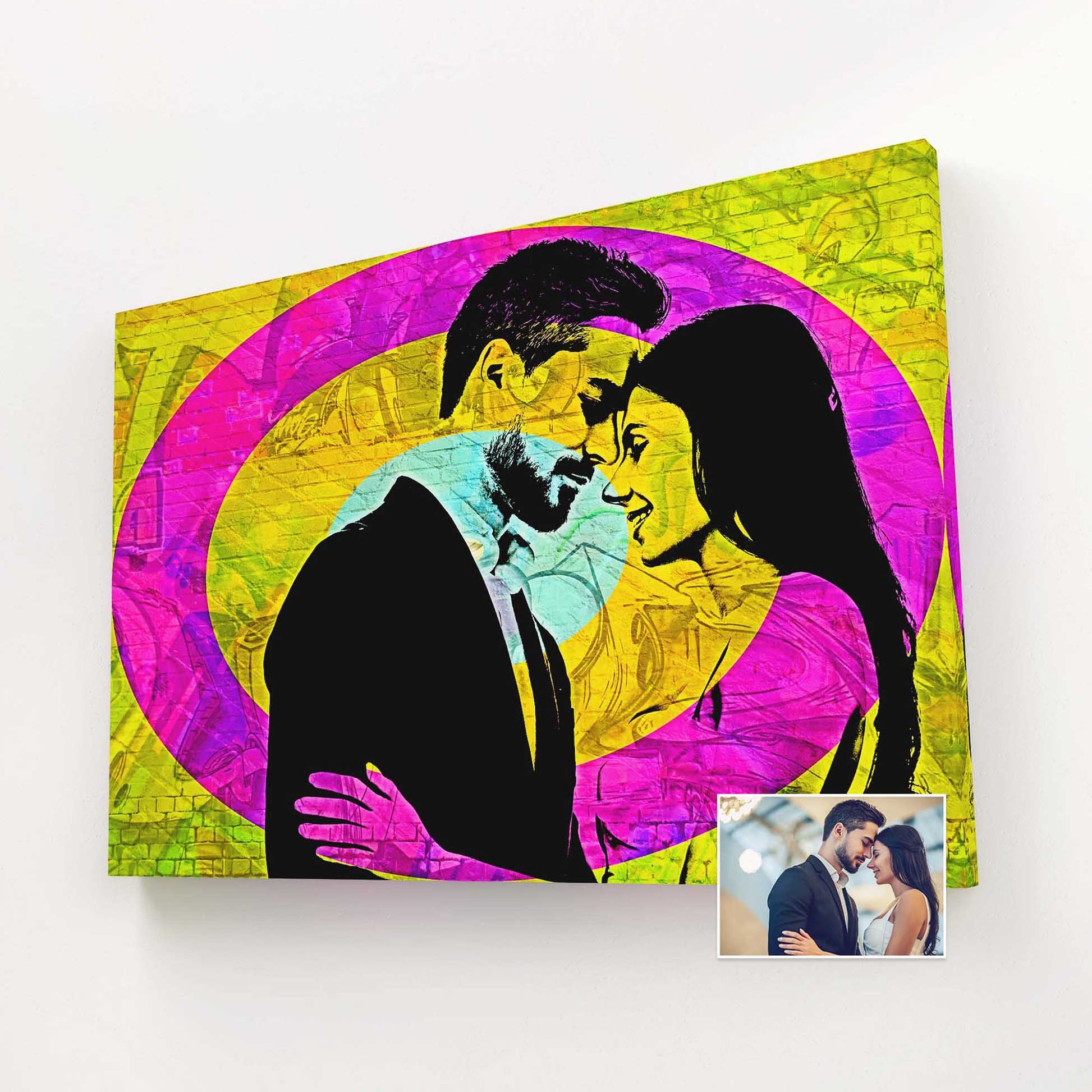 Elevate your space with the dynamic energy of our Personalised Graffiti Street Art Canvas. Its urban, fun, and colorful designs create an exciting atmosphere. Handcrafted on woven canvas, each piece is a stunning visual masterpiece
