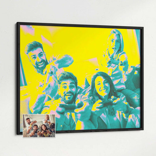 Personalise your space with a vibrant and bright Personalised Acid Yellow Framed Print. Its vivid and colorful design adds a unique and creative touch to your home decor. Crafted with a wooden frame and printed on museum-quality paper