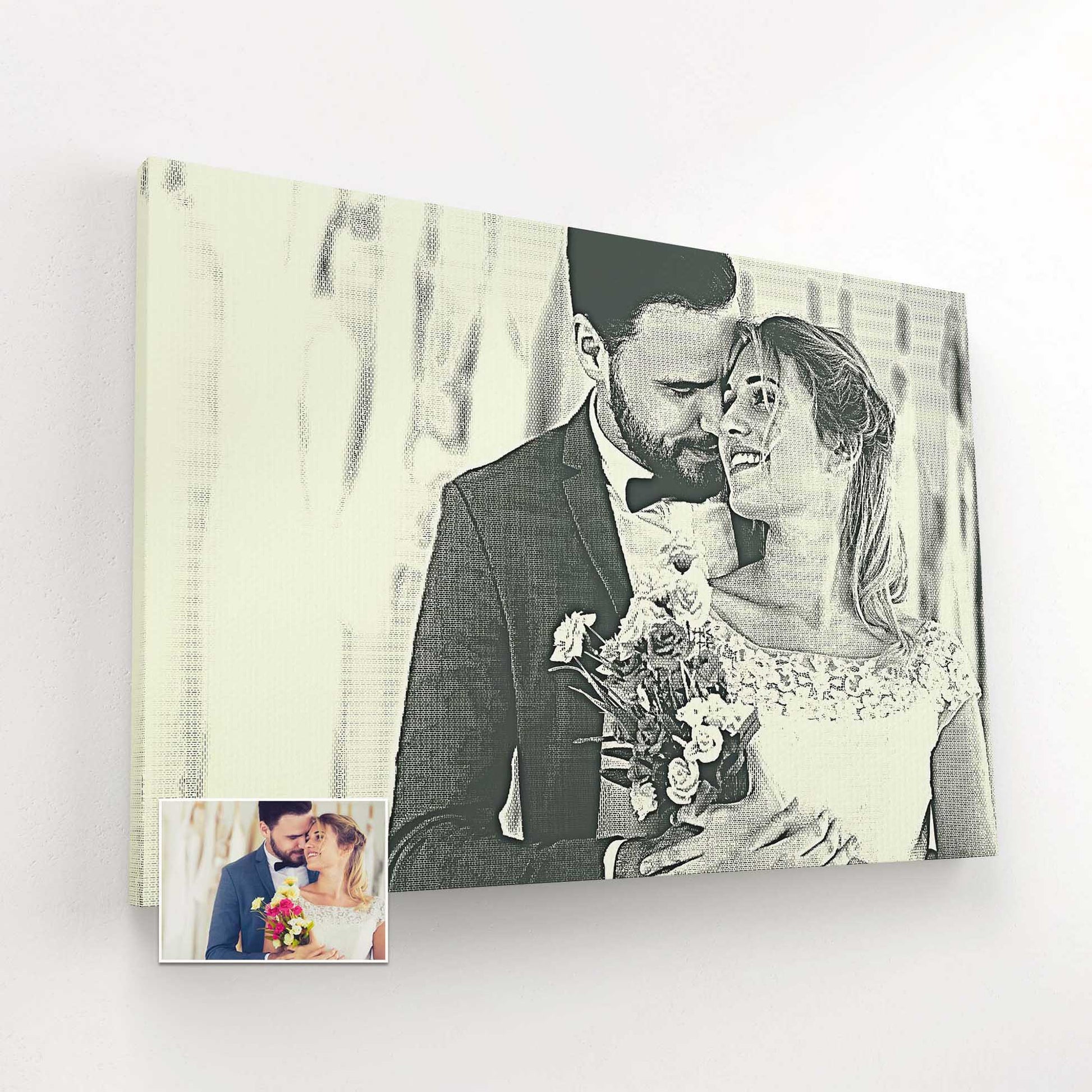 Indulge in the allure of a Personalised Money Engraved Canvas, boasting an elegant and chic design