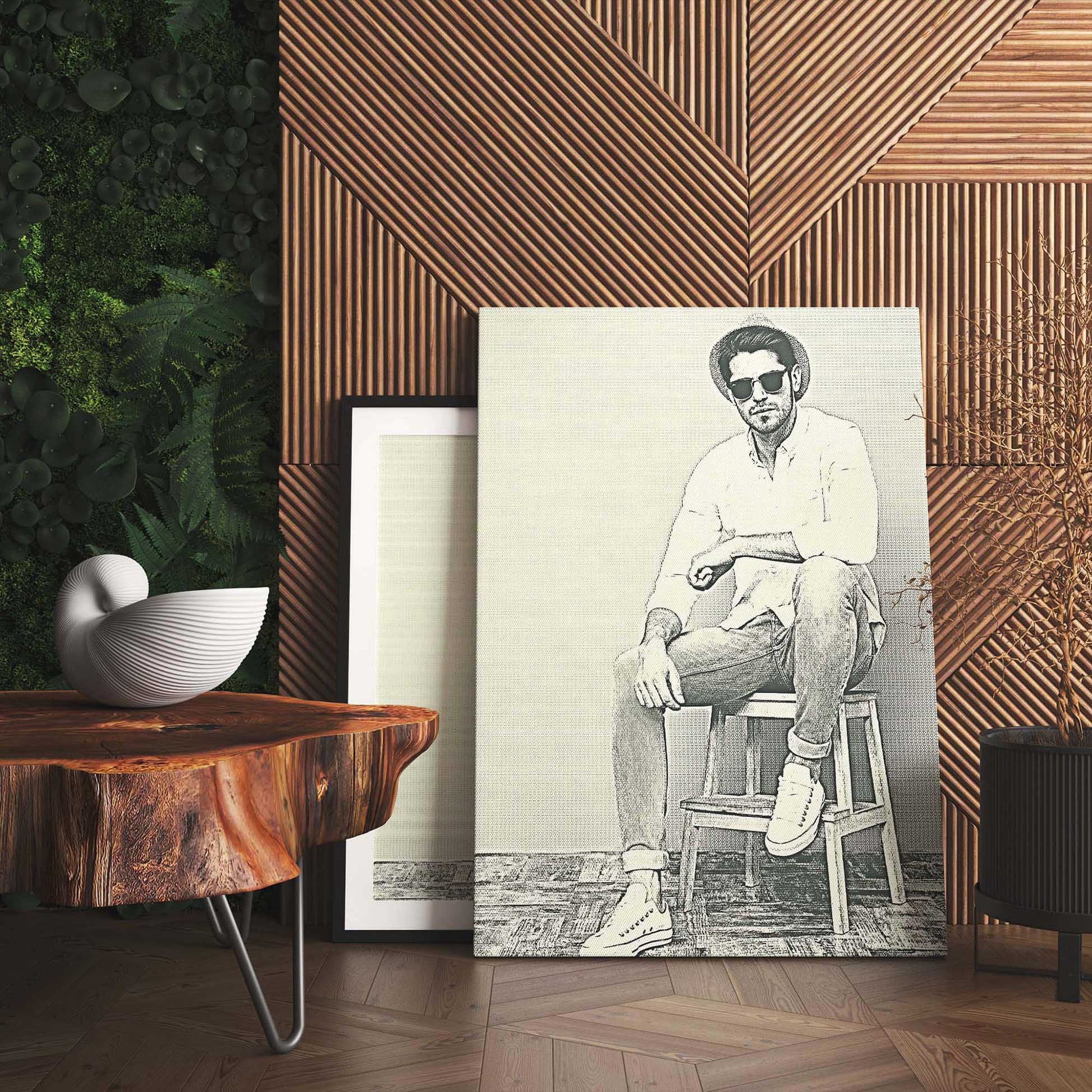 Unveil the beauty of a Personalised Money Engraved Canvas, boasting an elegant and chic design
