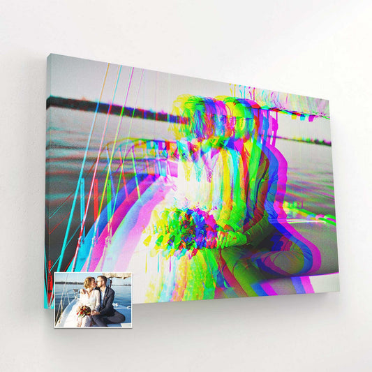 Step into a new dimension with our personalised anaglyph 3D canvases