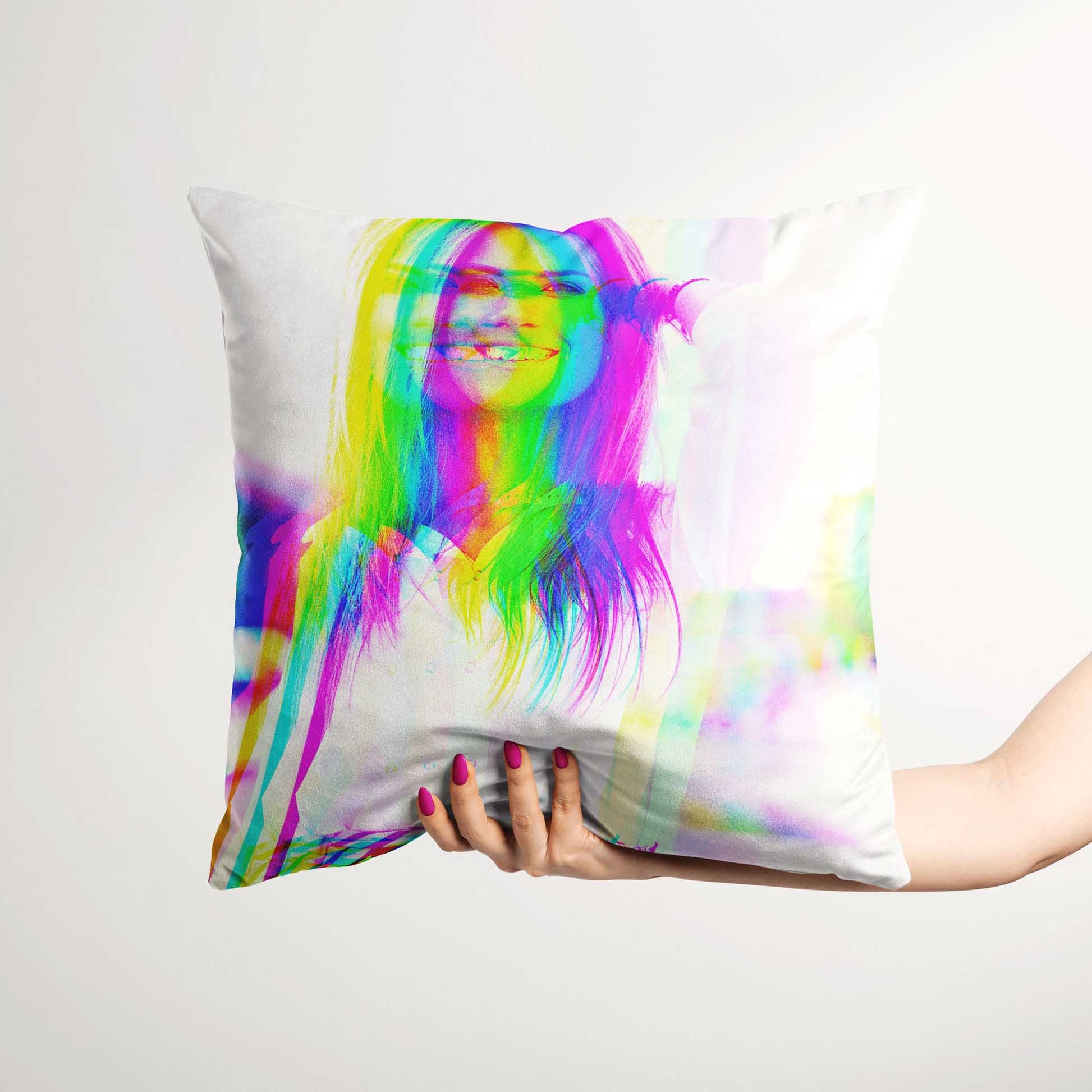 Immerse yourself in the luxury of the Personalised Anaglyph 3D Cushion. Its velvet fabric invites you to unwind and rest in its cosy embrace. The print from your photo brings a personal and elegant touch