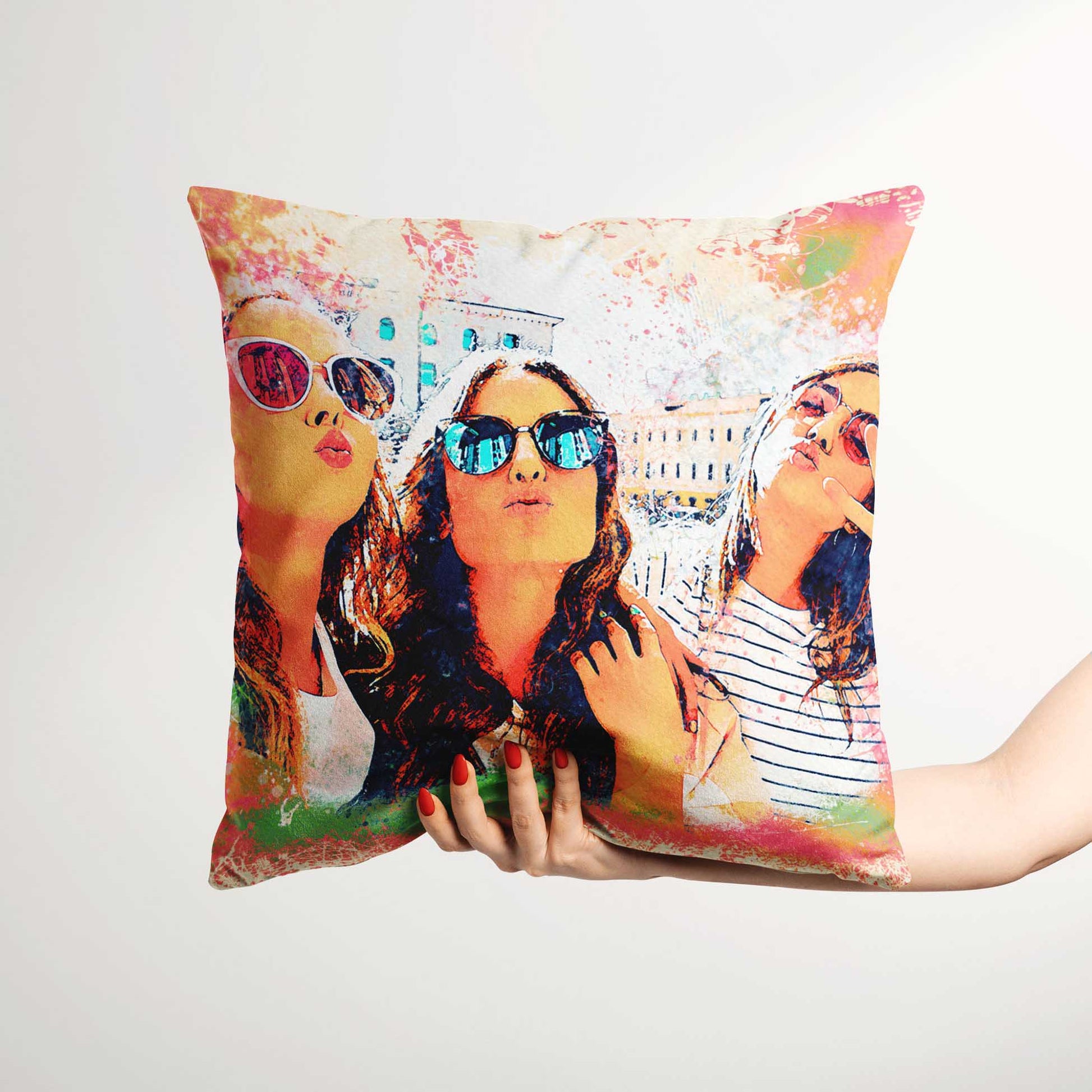 Immerse yourself in a world of colour and creativity with the Personalised Watercolor Splash Cushion. Its cosy and inviting texture provides the perfect spot to relax and unwind. The vibrant and unique watercolor splash design 