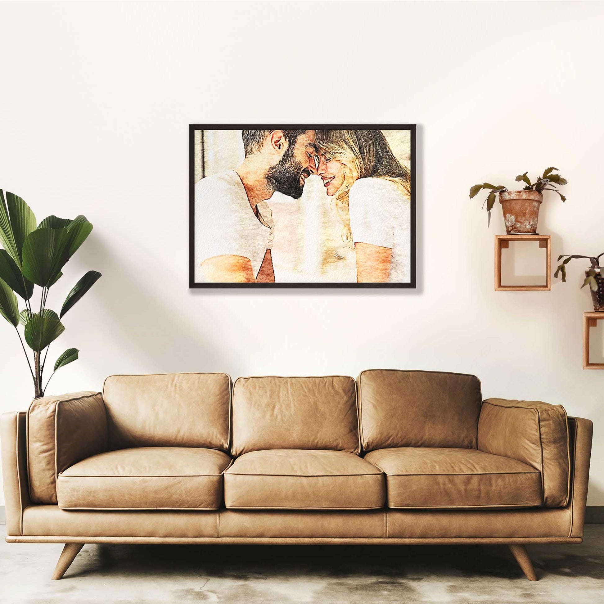 Make a lasting impression with a Personalised Watercolor Painting Framed Print. Its striking colors and artistic flair create an exciting visual impact that draws attention from every angle. Display it in your home 