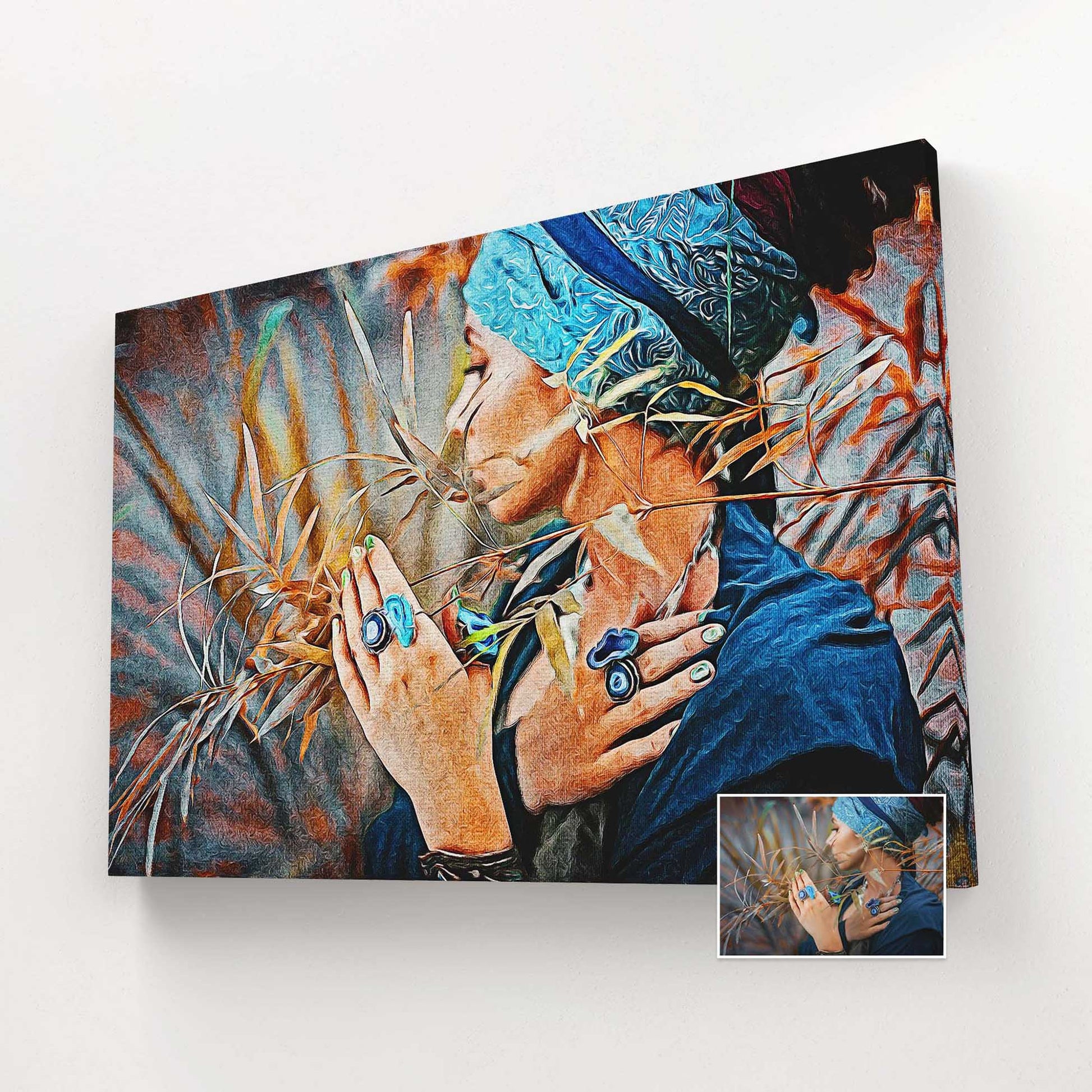 Capture the essence of your precious memories through our Personalised Artistic Oil Painting Canvas